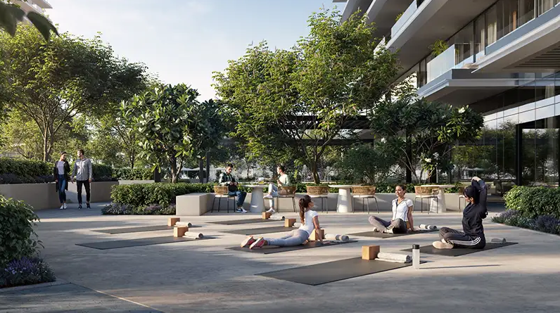 Outdoor yoga