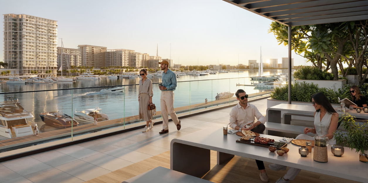 Outdoor marina view